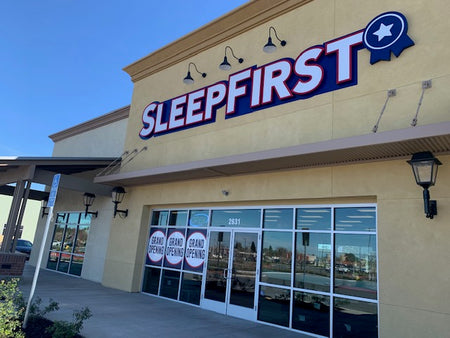 Front of one of our Sleep Fist stores.