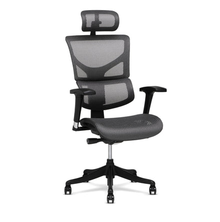 X-Chair X1 Flex Mesh Task Chair Grey Front Right