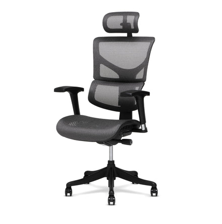 X-Chair X1 Flex Mesh Task Chair Grey Front Left
