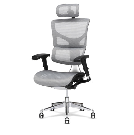 X-Chair X2 K-Sport Mgmt Chair White Front Left