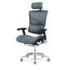 X-Chair X3 ATR Mgmt Chair Grey Front Left