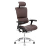 XChair x4 Brown Leather Headrest Front Right