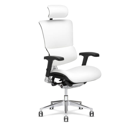 XChair x4 White SE Leather Headrest Front Right