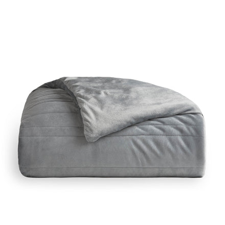Anchor 15lb Weighted Blanket Malouf Ash Corner Folded